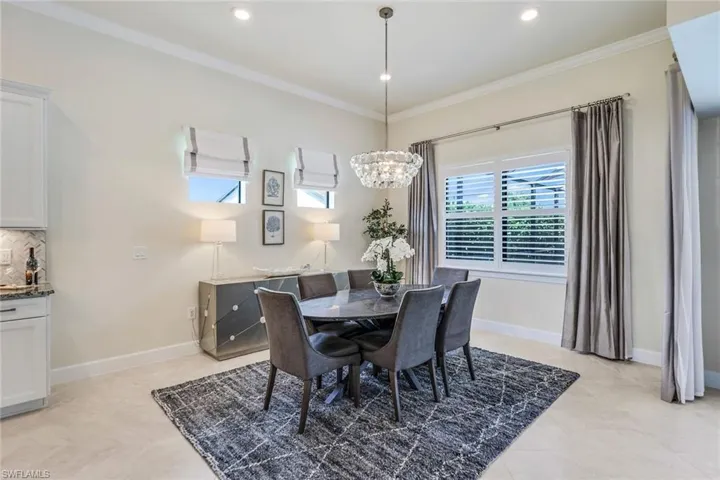 Elegant dining area
