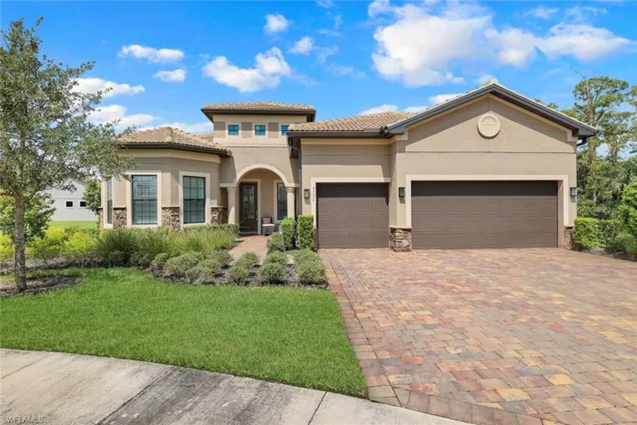 Pulte Built in 2020, Mediterranean / spanish-style home with a 3 garage and .42 acre lot abutting conservation located on a cul du sac