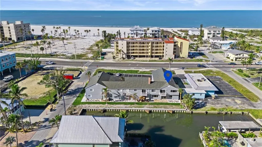 Drone / aerial view of expansive beach