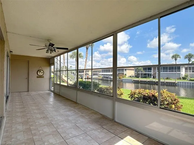 The Canal Front Lanai Enjoys Water Views and Yet Another Storage Clsoet