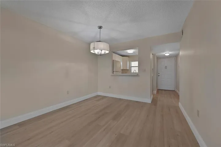 Unfurnished dining area