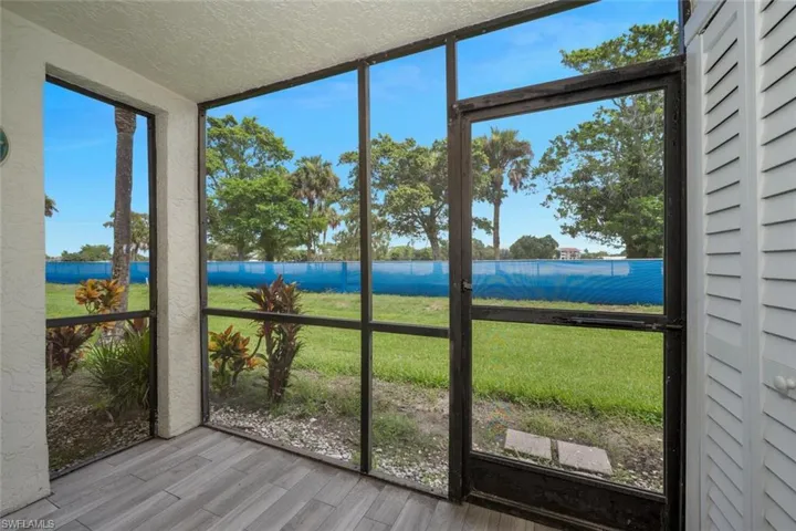 View of soon to be Golf Course views! From the sunroom