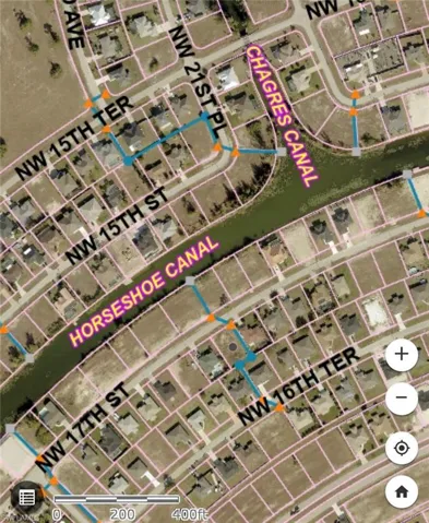 Aerial overview of property's location