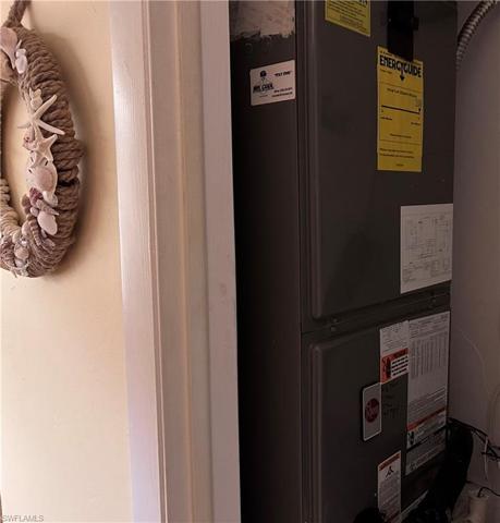 Furnace in hall closet