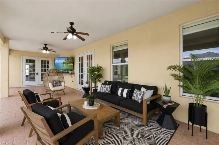 Photo includes reality renovation/ staging to showcase the possibility of the lanai. Design services included with purchase!