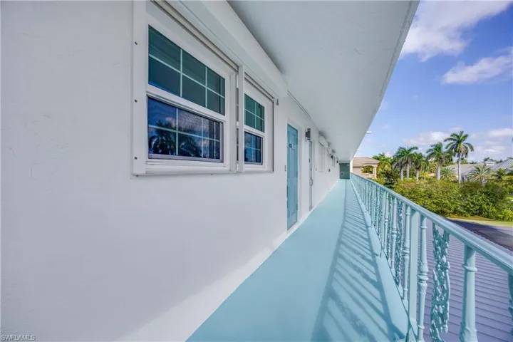 Unit #309 entrance.  Common elevator to a spectacular view of Naples Bay and Sunsets!