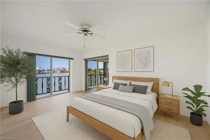 Virtually Staged, access to Lanai and beautiful views of the Bay