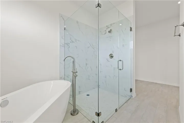 Bathroom with separate shower and tub