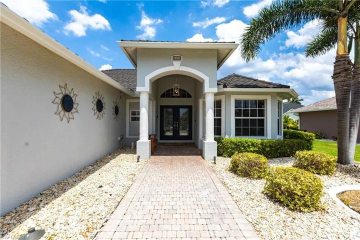 View of exterior entry with french doors