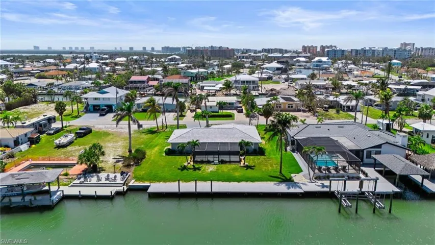 Bird's eye view featuring a water view  - Virtually Edited Image.