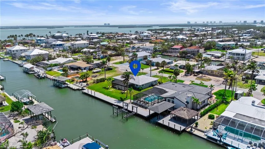 Bird's eye view with a water view - Virtually Edited Image.