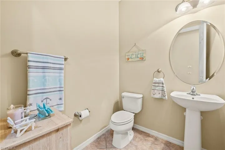 Half-bath on ground floor