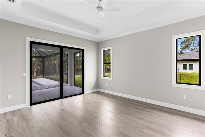 Master bedroom sliders