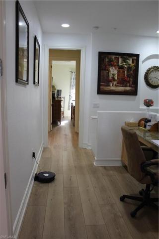Hallway with beautiful flooring