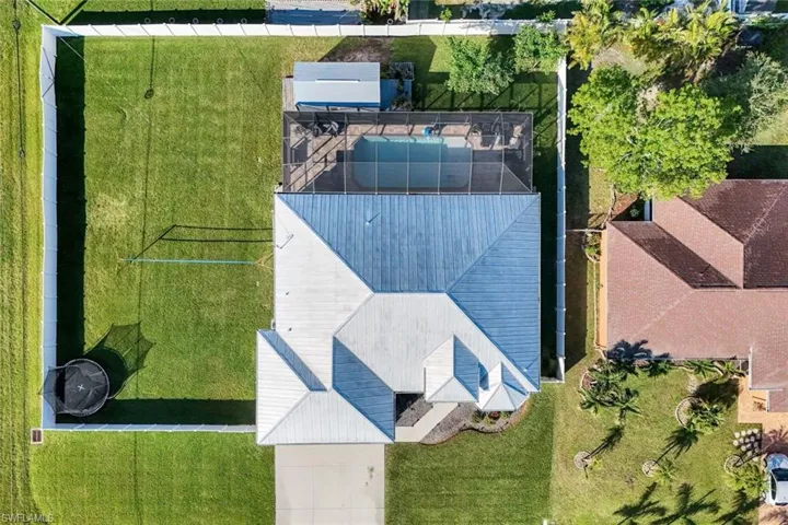 Bird's eye view of home