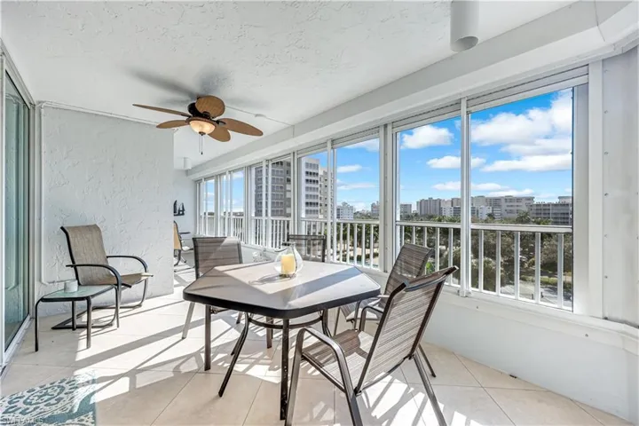Expansive outdoor living space.  Storm shutters too