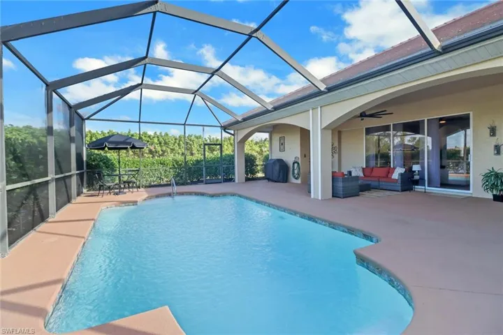 Heated saltwater pool; pocket slider doors