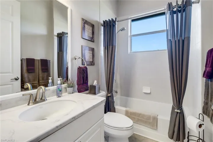 located in between tje 2 additional bedrooms
