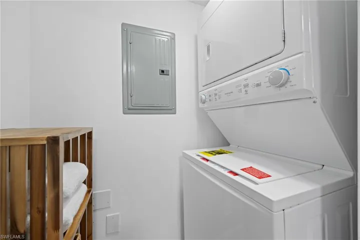 Laundry room next to the kitchen
