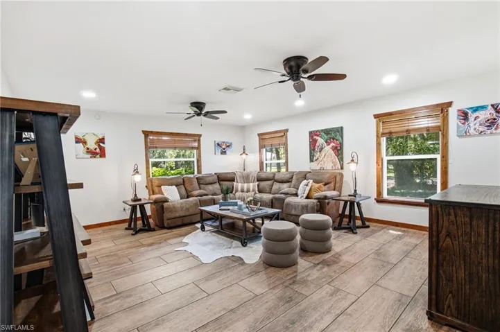 Spacious living area with abundant natural light