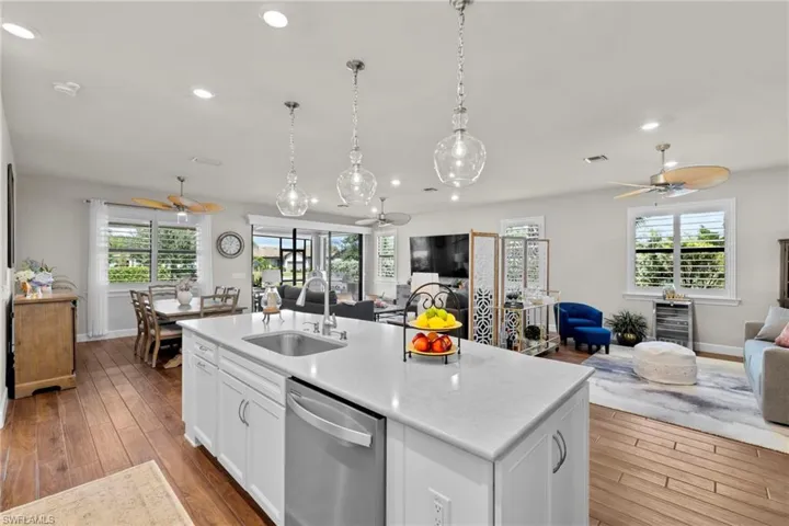 Open concept Kitchen leading to the livingroom