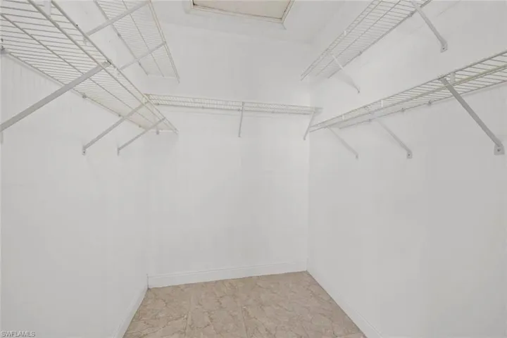 Walk in Closet in Master Bedroom