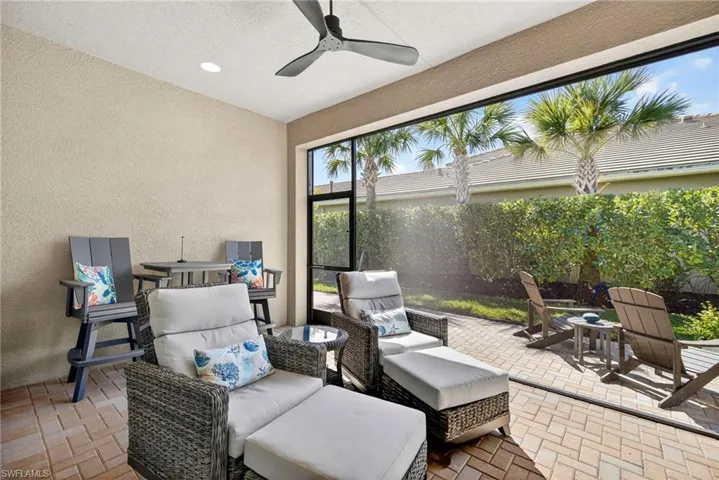 Yay! The extended lanai is present in this villa! It also offers a corner water view! Ahhh!
