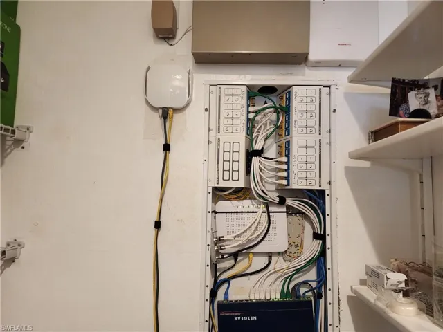 View of computer hub to manage structural wiring of internet