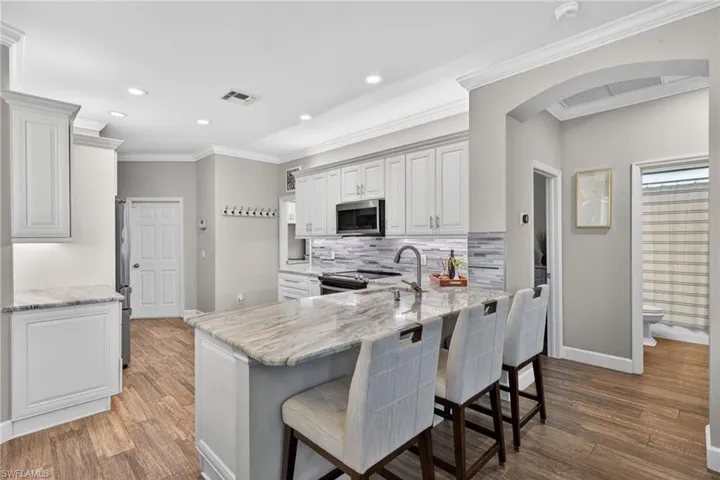 Renovated Kitchen with Quartzite Counters