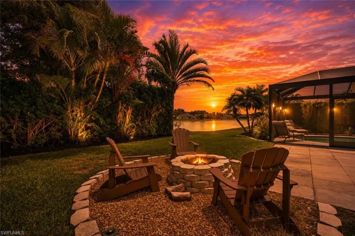 Fire Pit with Sunset Views