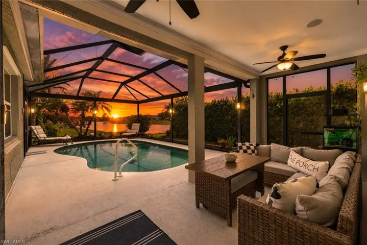 Under Truss Lanai with Sunset Views