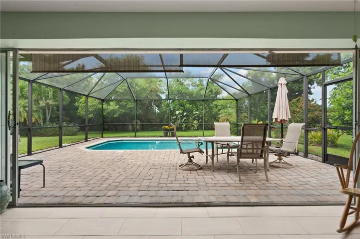 Pocket Sliders with Pool View