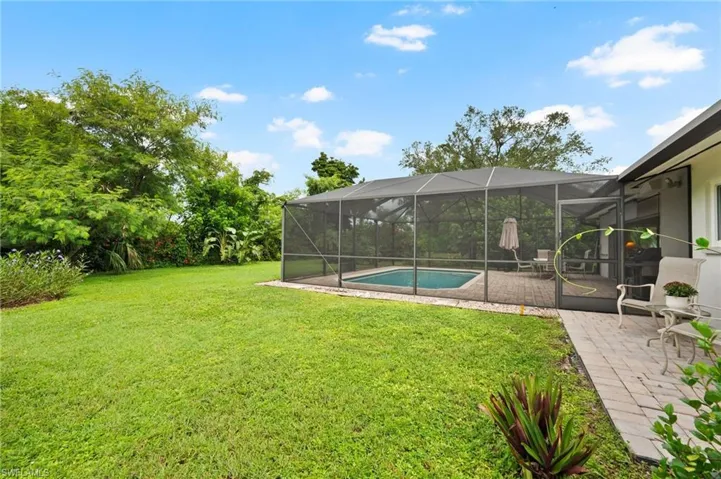 Spacious Backyard with Preserve in the rear
