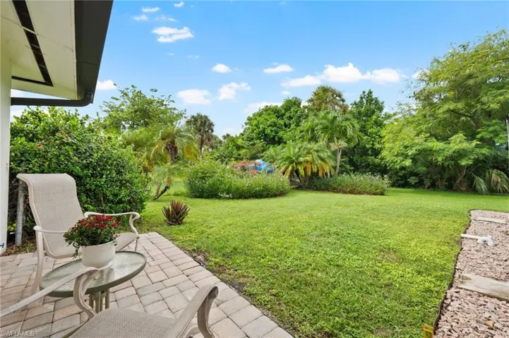 Spacious Backyard with Preserve in the rear