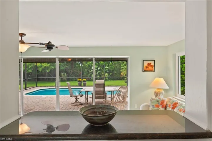 Kitchen overlooking Florida Room