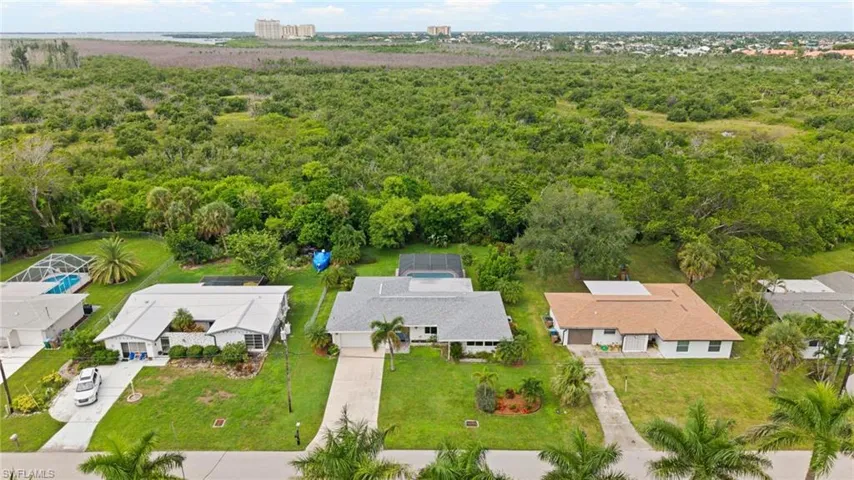 Aerial View with Preserve in Rear of Home