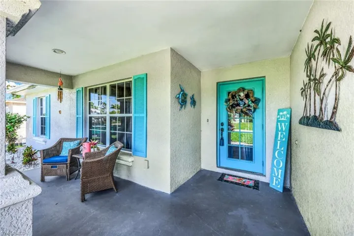 Welcoming front door entryway.