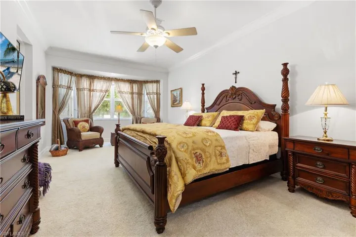 Spacious Primary Suite is Separated from Main Living Area.