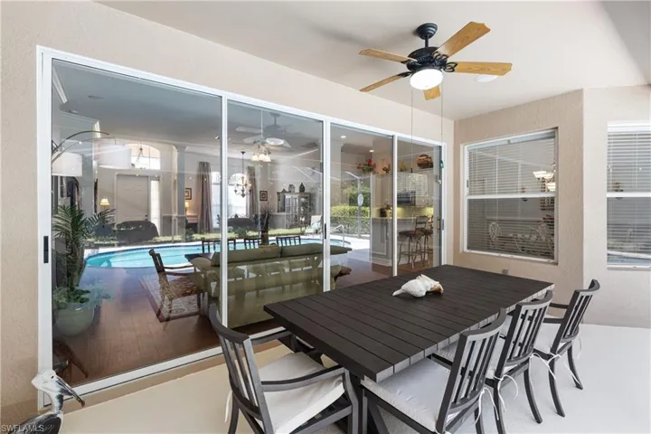 Covered Lanai for Entertaining.