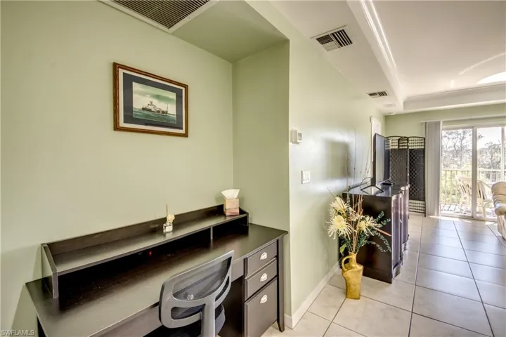 View of tiled office space