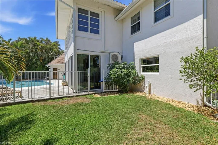 Fenced in part of back yard