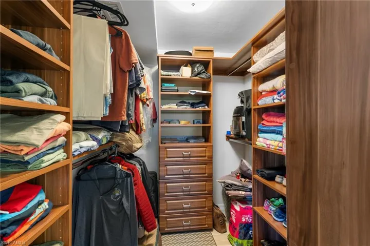 View of spacious closet
