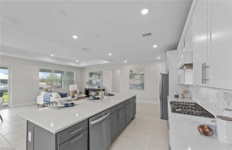 Photo of the actual home. Staging items are not included in this home