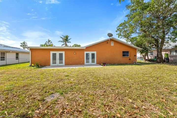 Large back yard