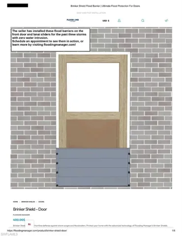 Concept of FloodingManager.com paneles.  System is in place in the unit.