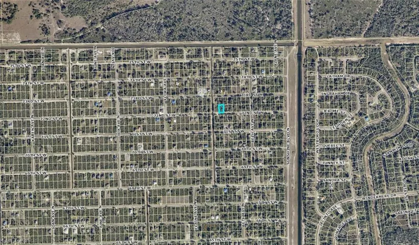Developing neighborhood off of Sunshine Blvd.