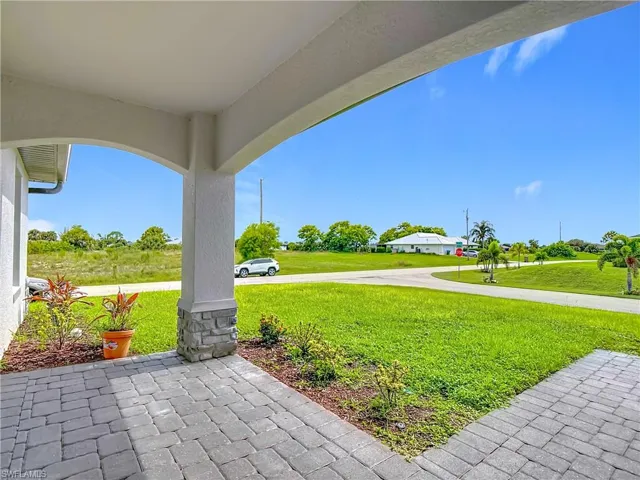 Front porch patio area