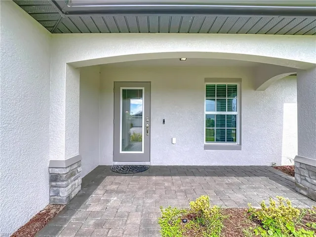 Paver driveway all the way to front porch