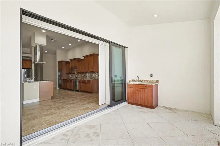 Kitchen opens to the outdoors prefect for entertaining