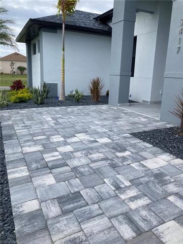 Wide pavered paths